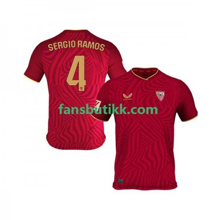 Fotballdrakt FC Sevilla Sergio Ramos 4 Bortetrøye 2023-2024 Kortermet